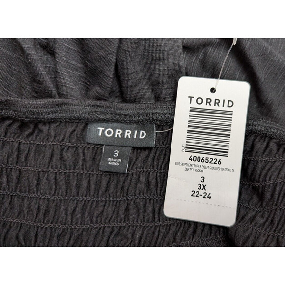 Torrid sz 3 or 3X Tank Top knit black sleeveless stretchy 1071 - Picture 3 of 4